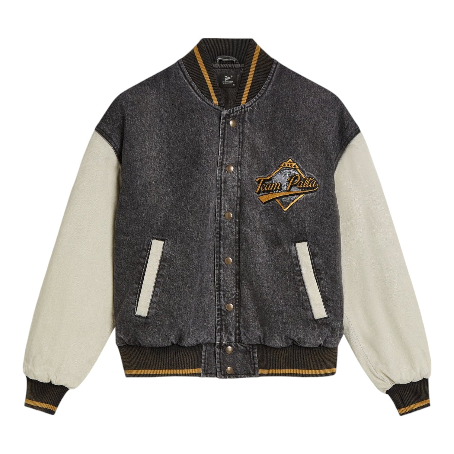 Homerun Denim Varsity Jacket – Black Box