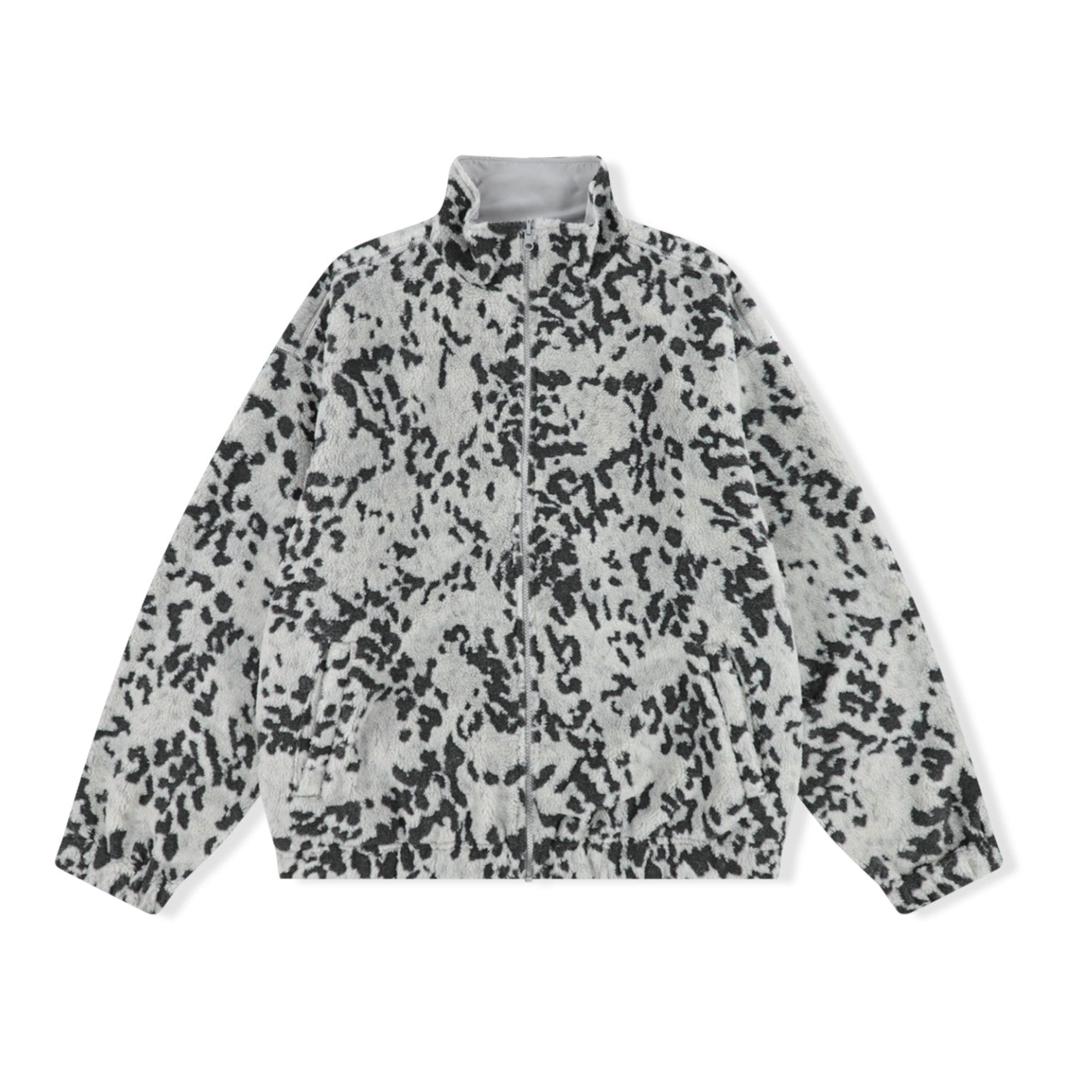Reversible Leopard Fleece Jacket – Black Box