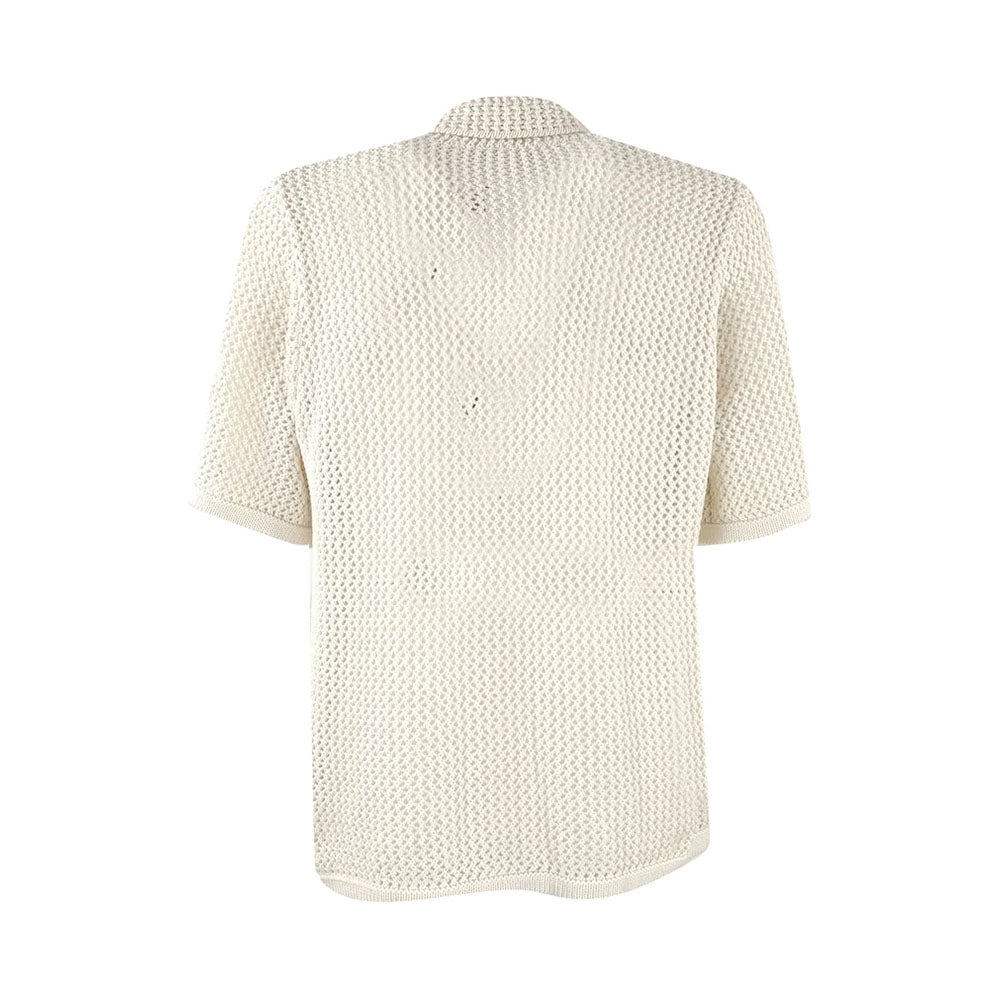 Knitted Crochet Short Sleeves Shirt