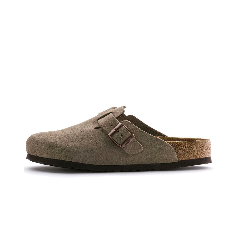 Boston Suede Leather Sandals Taupe