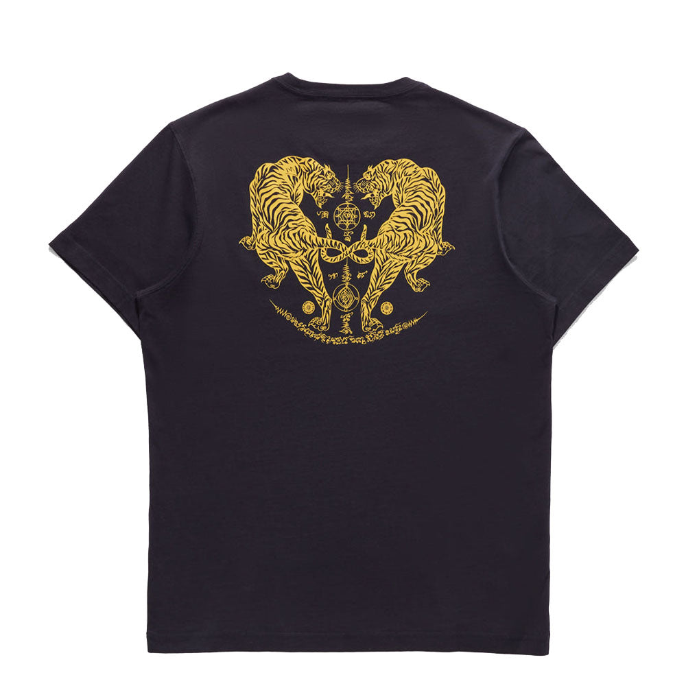 Muay Thai Tshirt Organic Cotton Jerse Navy Due