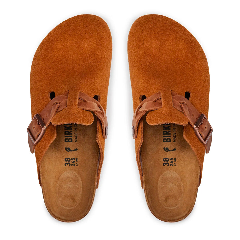 Boston Bride Mink Suede Leather Sandals Narrow Fit Brown   Eu