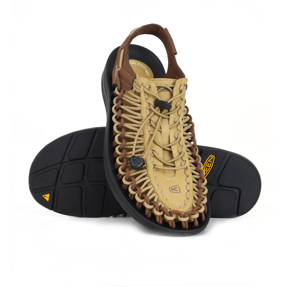 Uneek Mkhaki/dark Earth Sandals Beige   Us