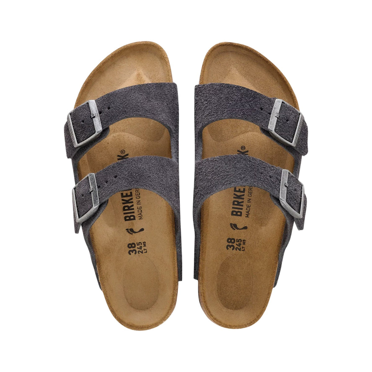 Arizona charcoal, Suede Leather