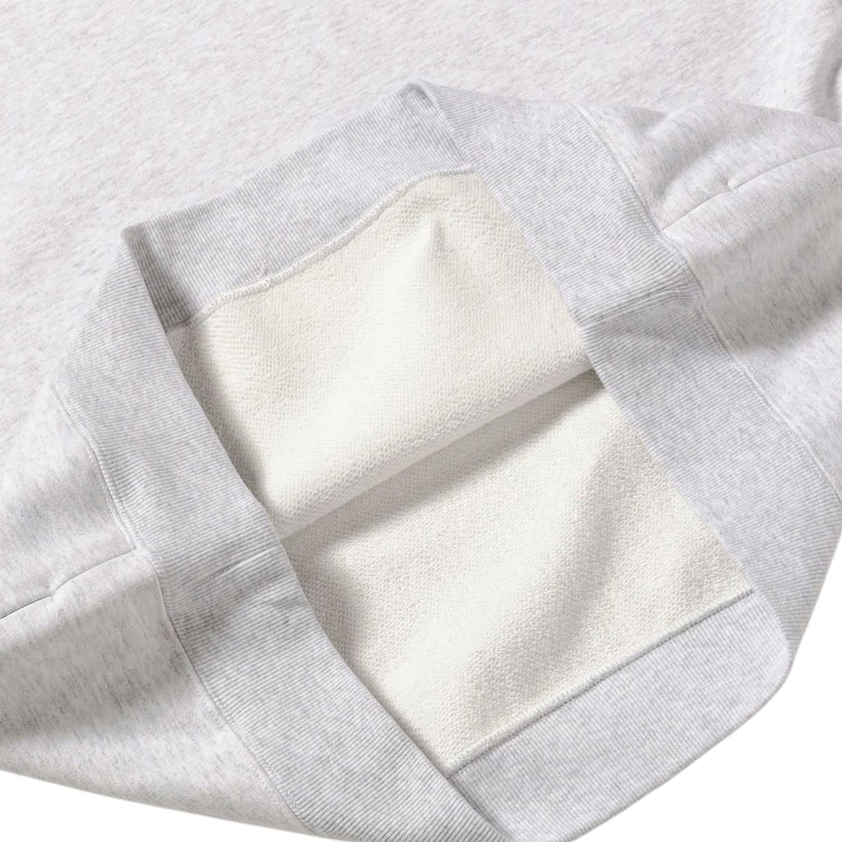 Windproof Sweat Crew Neck Ash Grey