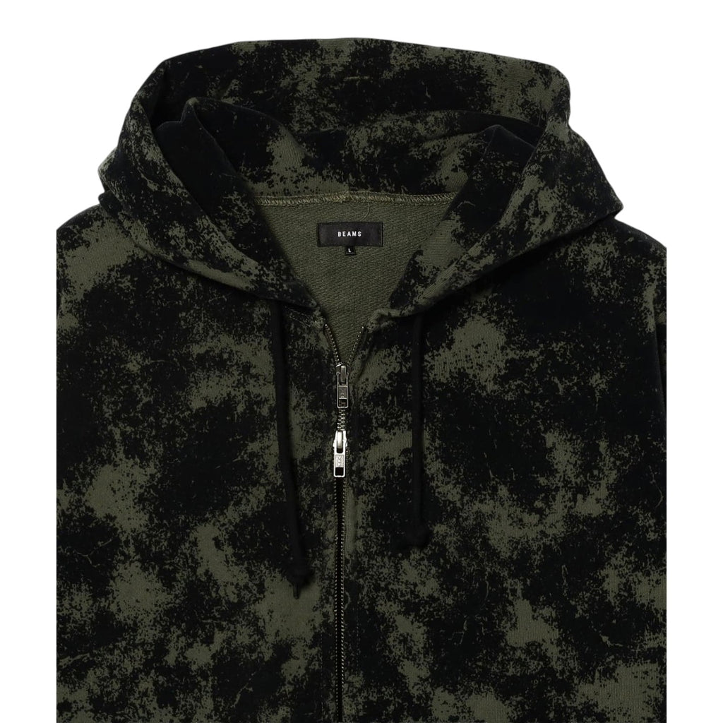 Flocky Full Zip Hoodie Olive