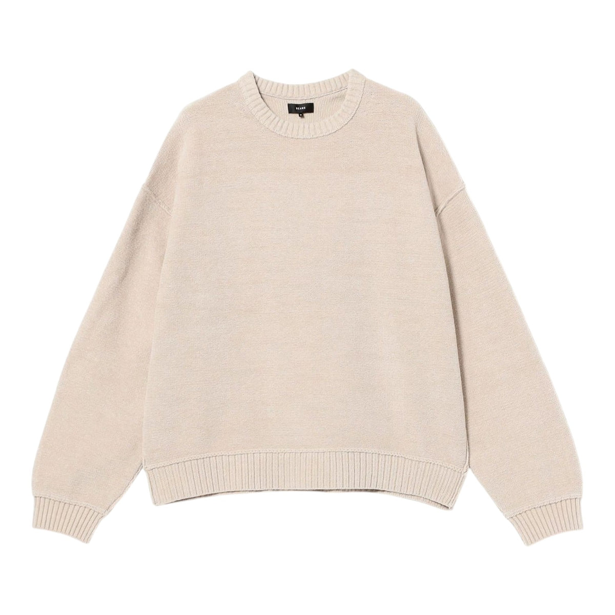 7G Fade Crew Neck Knit Ivory