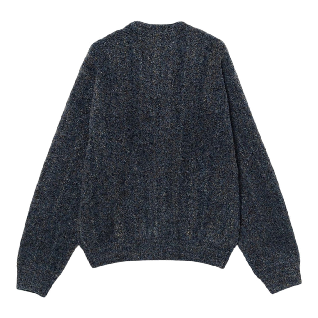 5G Boucle Stripe Cardigan Navy