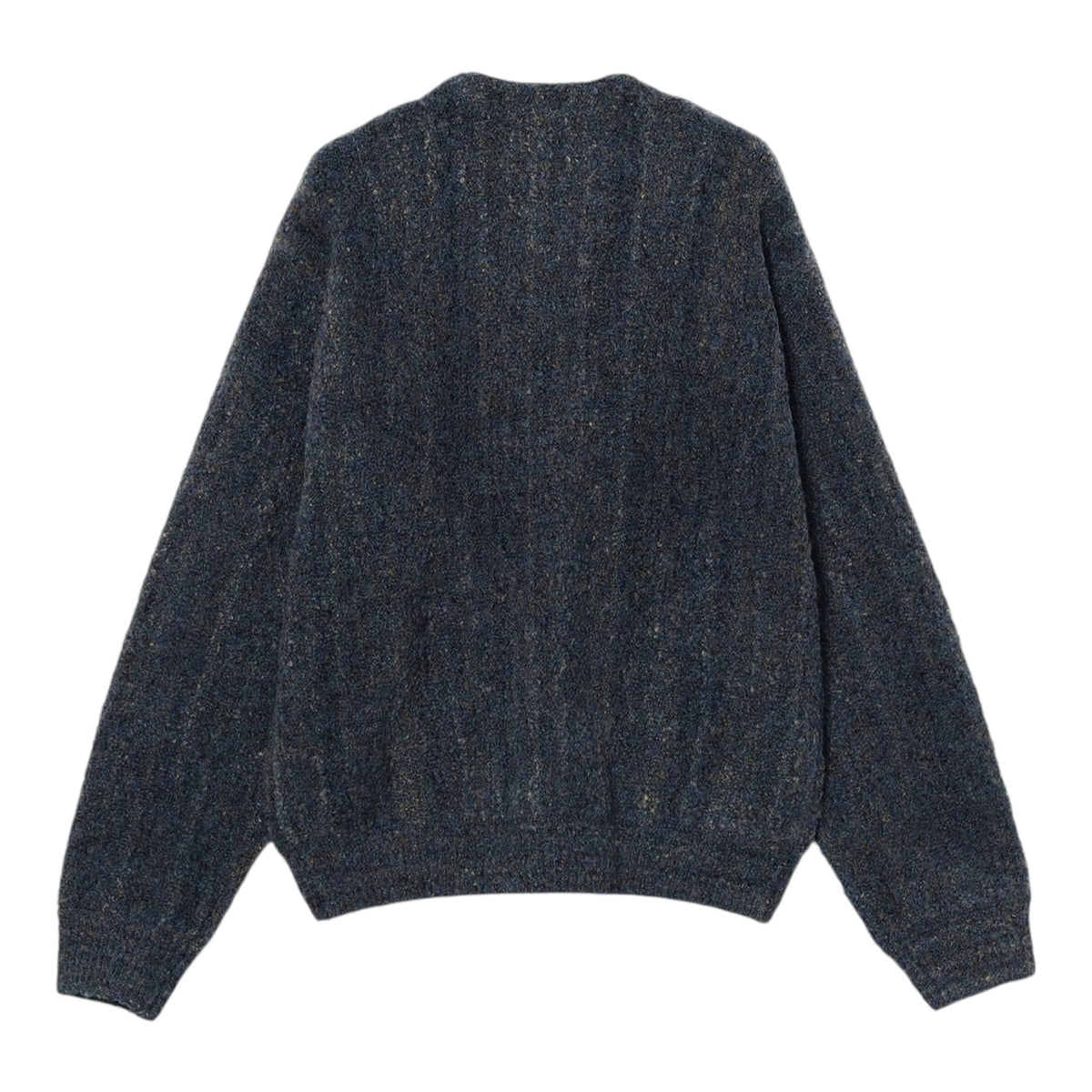 5G Boucle Stripe Cardigan Navy