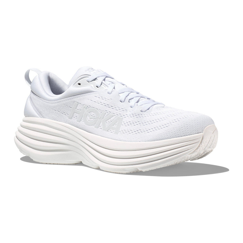 Hoka Bondi 8 Triple White