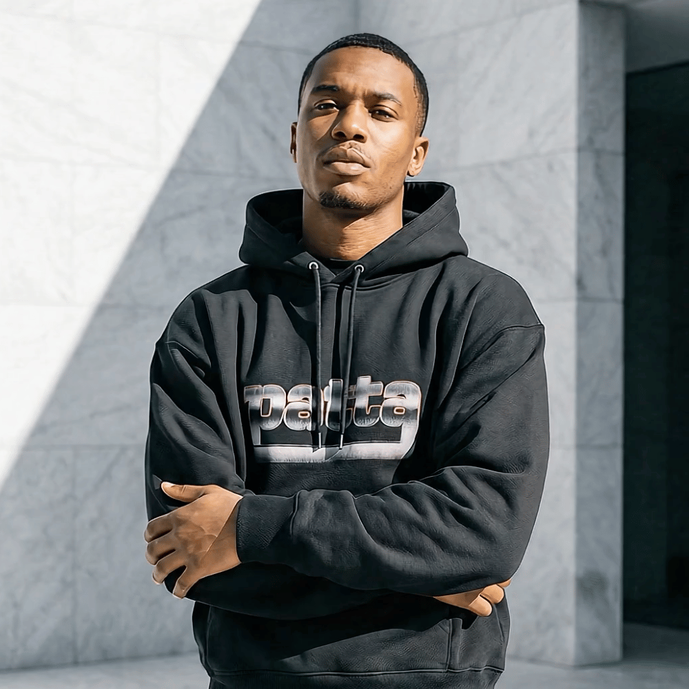 Metal Boxy Hooded Sweater