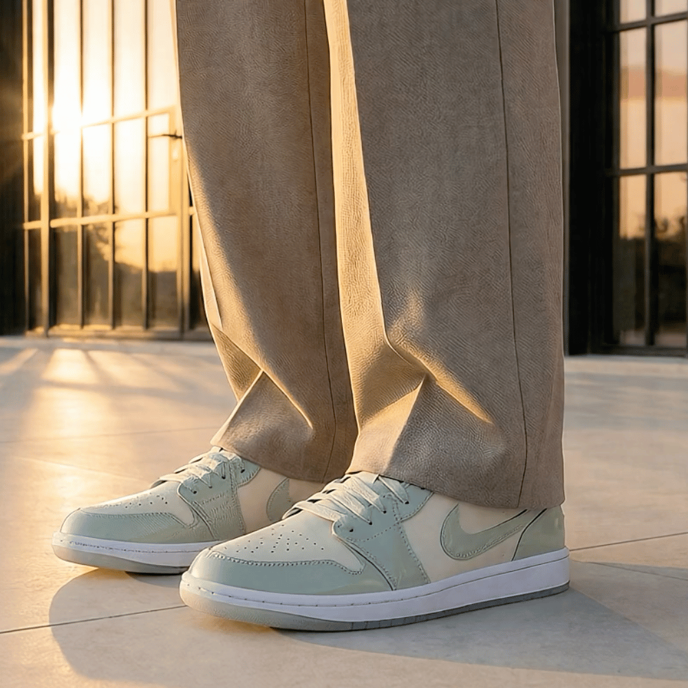 Air Jordan 1 Low Se Sail/Seafoam-Metallic Silver-White