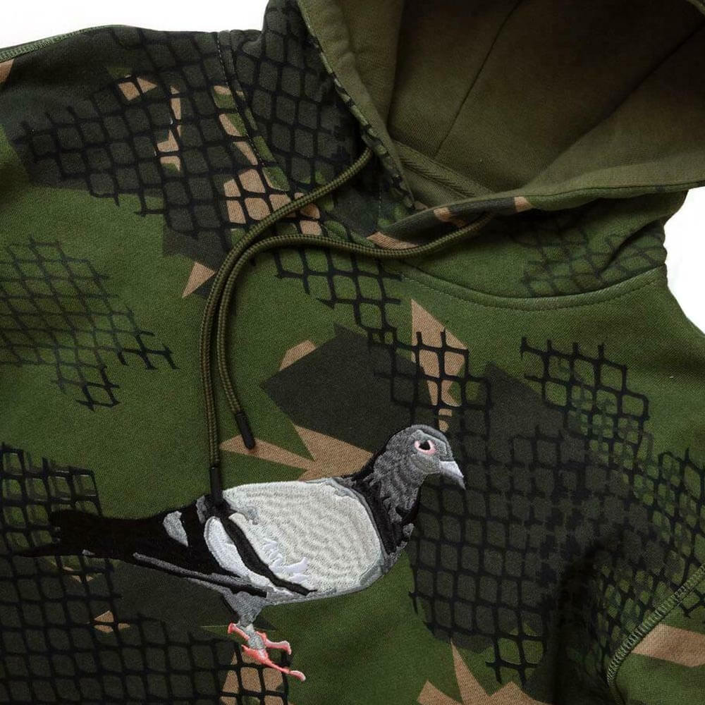 WIRE CAMO PIGEON HOODIE