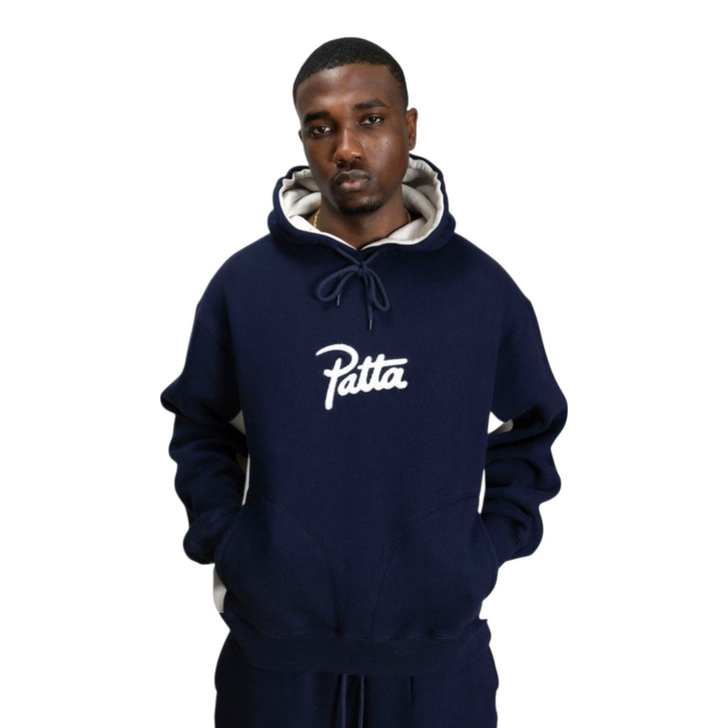 Patta Chenille Logo Hooded Sweater