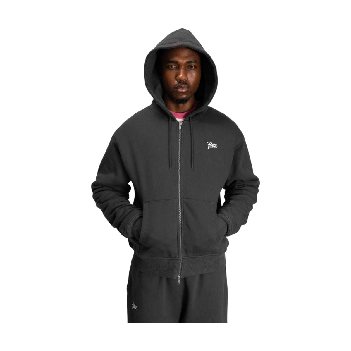 C assic Washed Hooded Sweater Mu ti