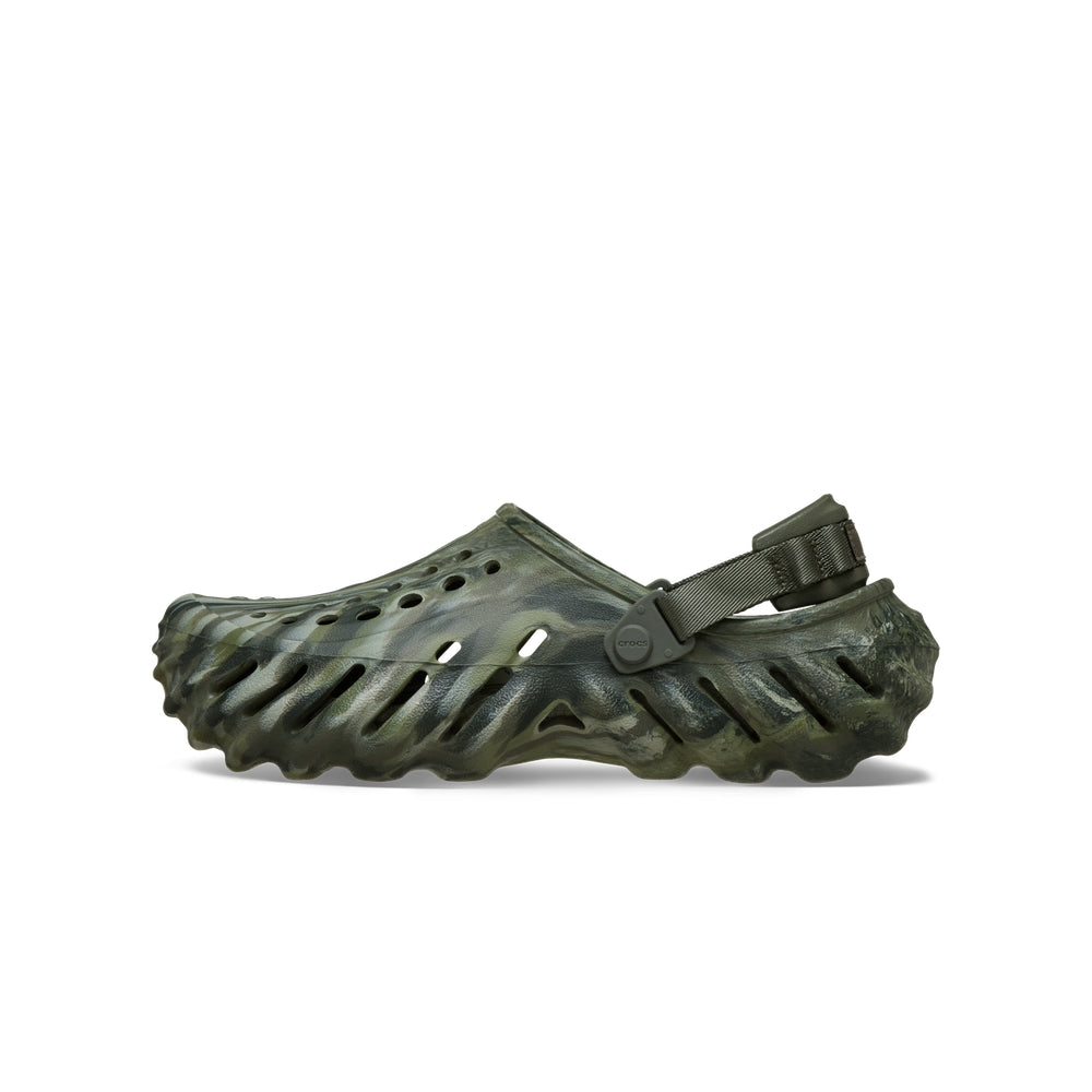 Crocs Echo Marbled Clog Dusty Olive Multi