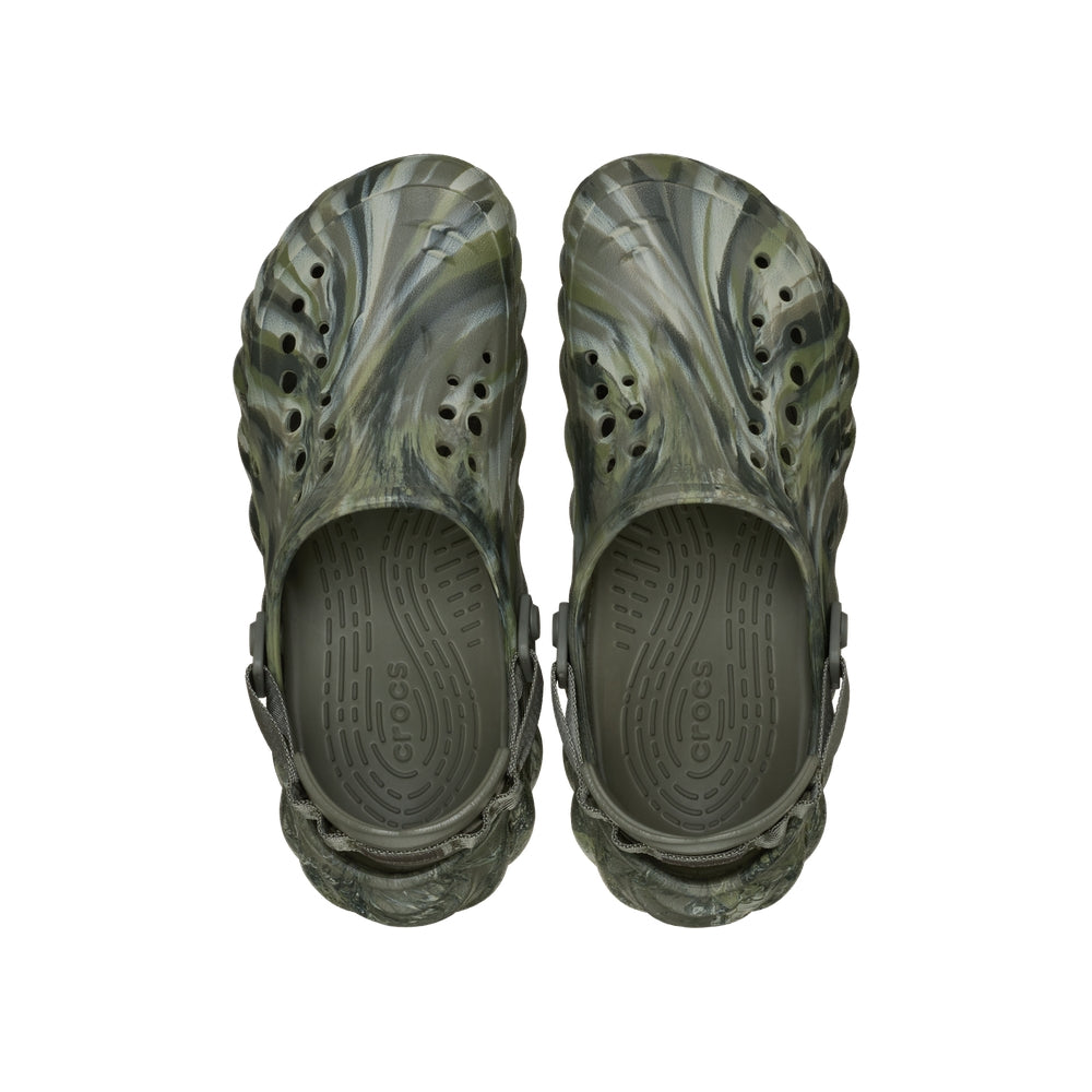 Crocs Echo Marbled Clog Dusty Olive Multi
