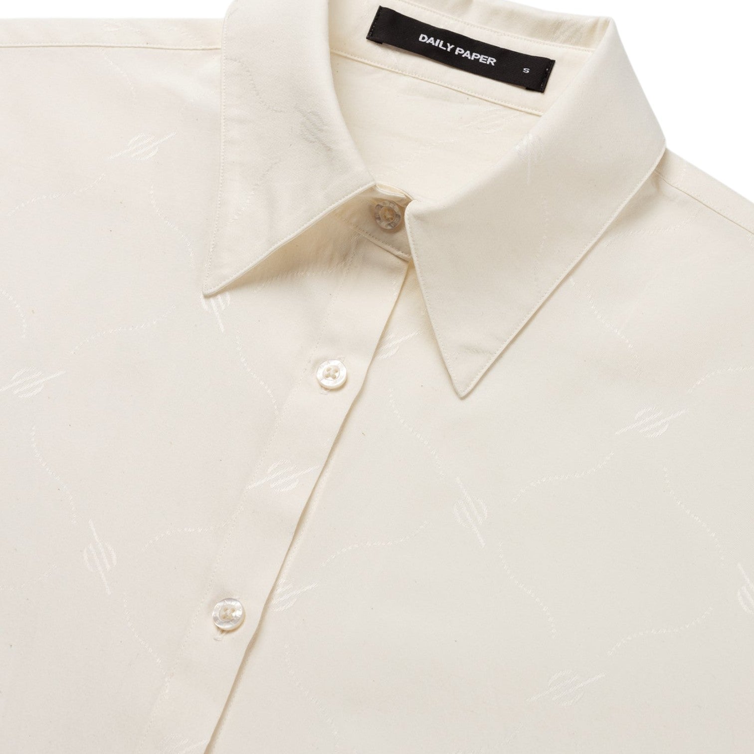 Monogram Buttonup  hirt Beige