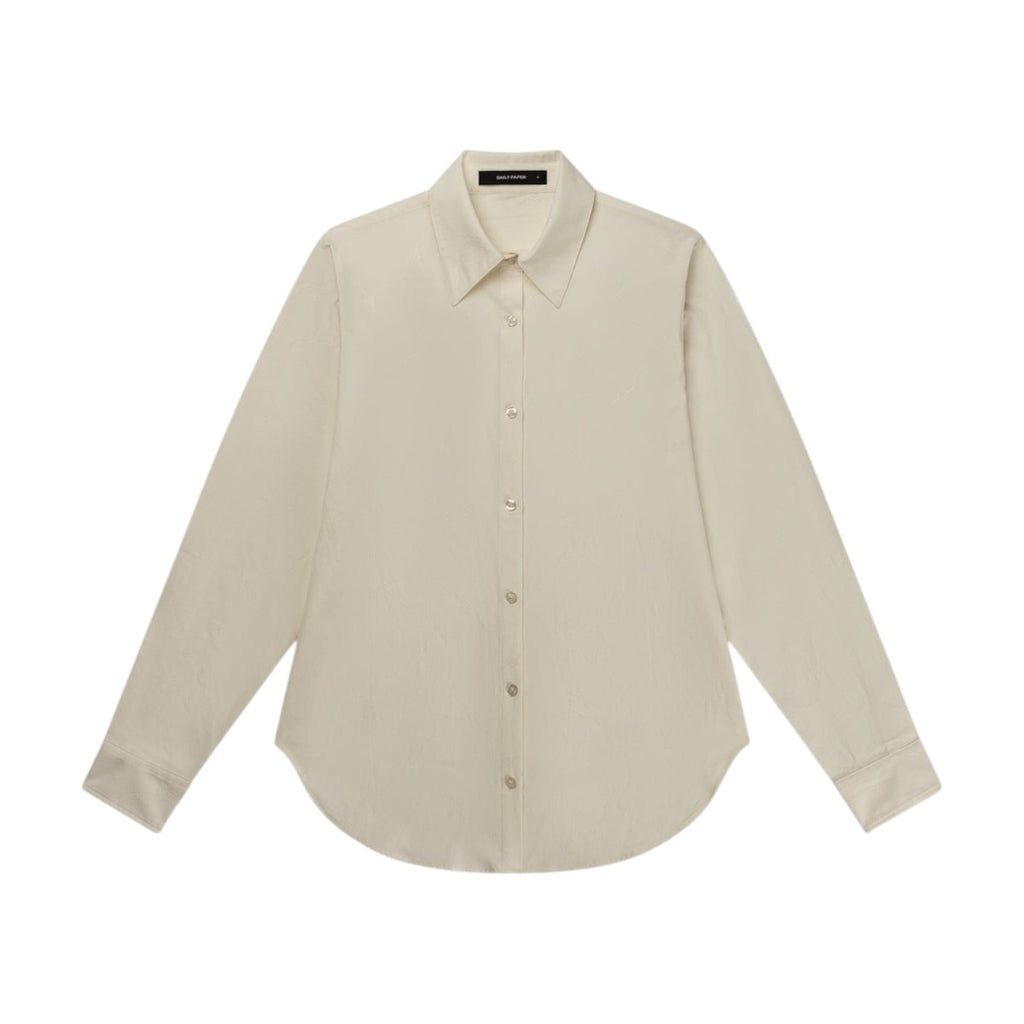 Monogram Buttonup  hirt Beige