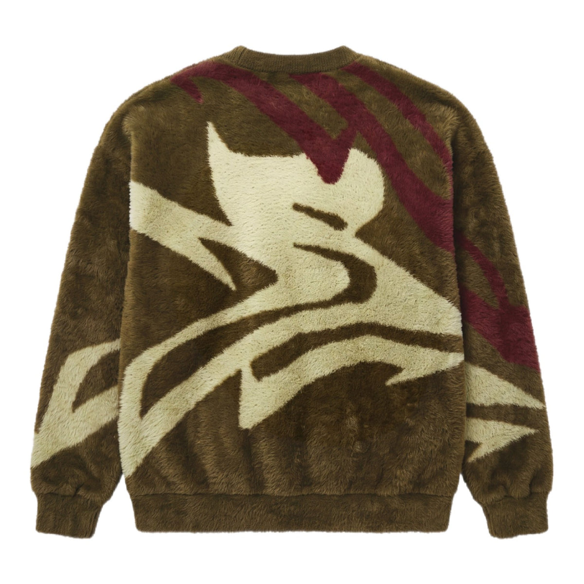Round neck mohair animal sweater