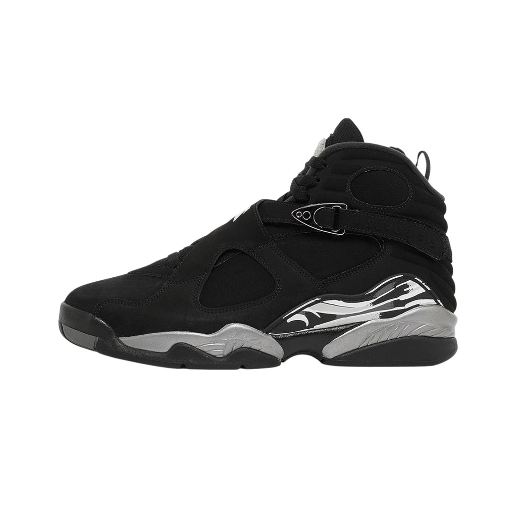 Air Jordan 8 Retro Black/Chrome Sneakers