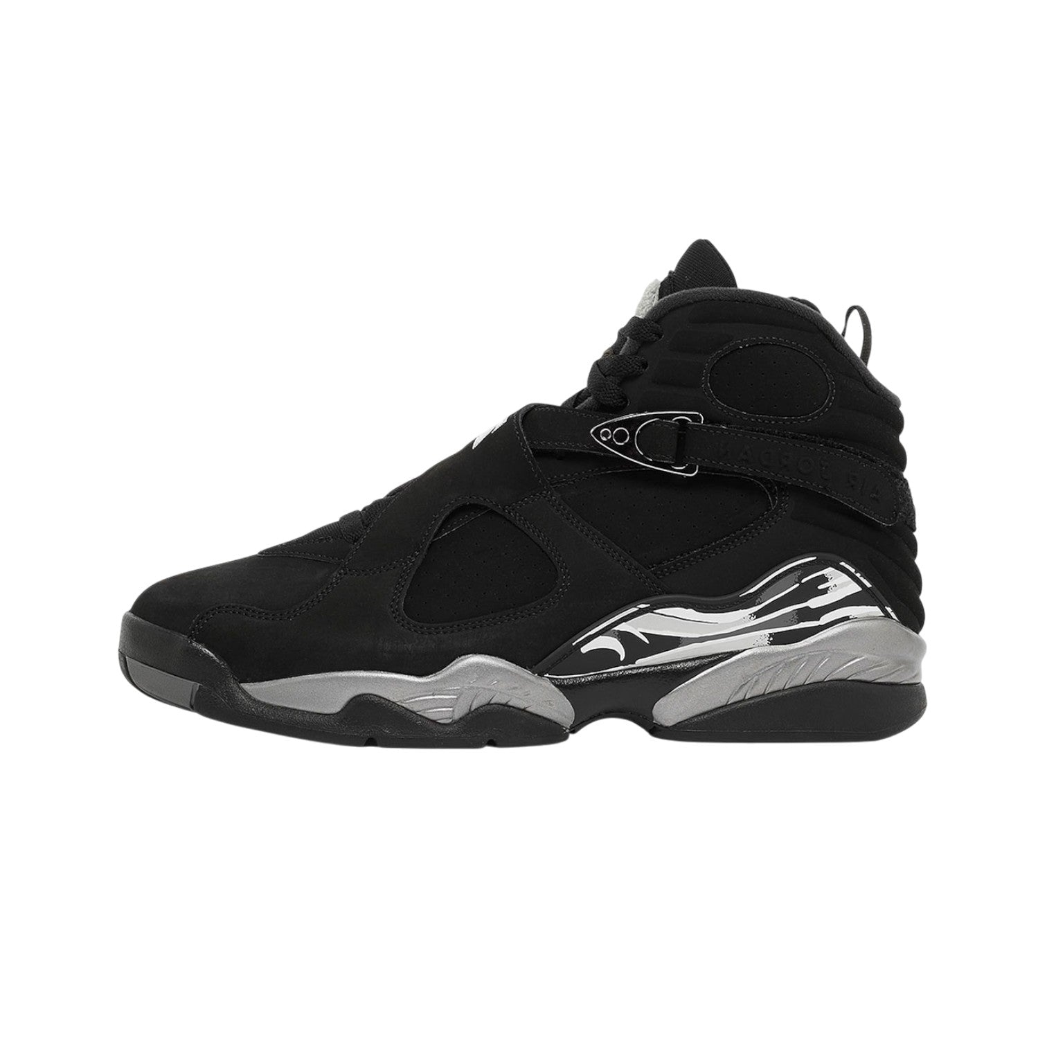 Air Jordan 8 Retro Black/Chrome Sneakers