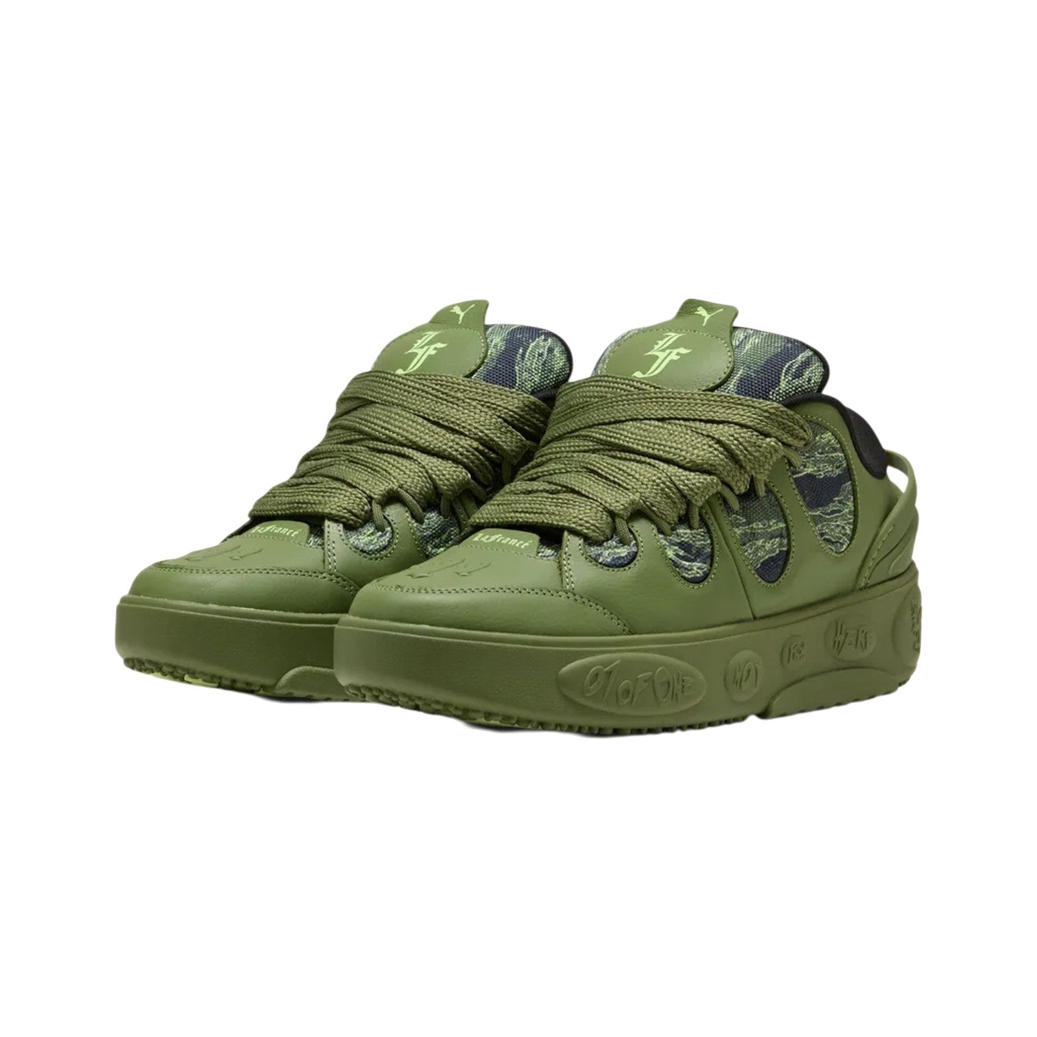 LaFrancé Camo Green Sneakers