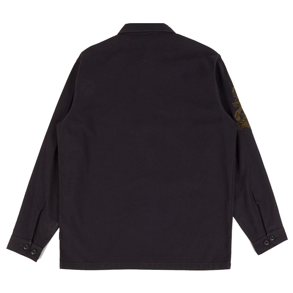 Dragon Embroidered Shirt Organic Cottonsateen