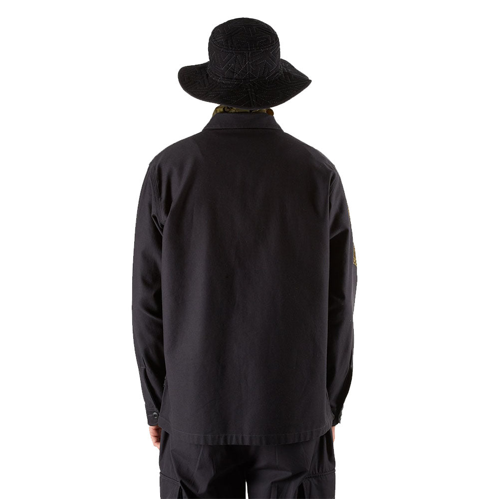 Dragon Embroidered Shirt Organic Cottonsateen