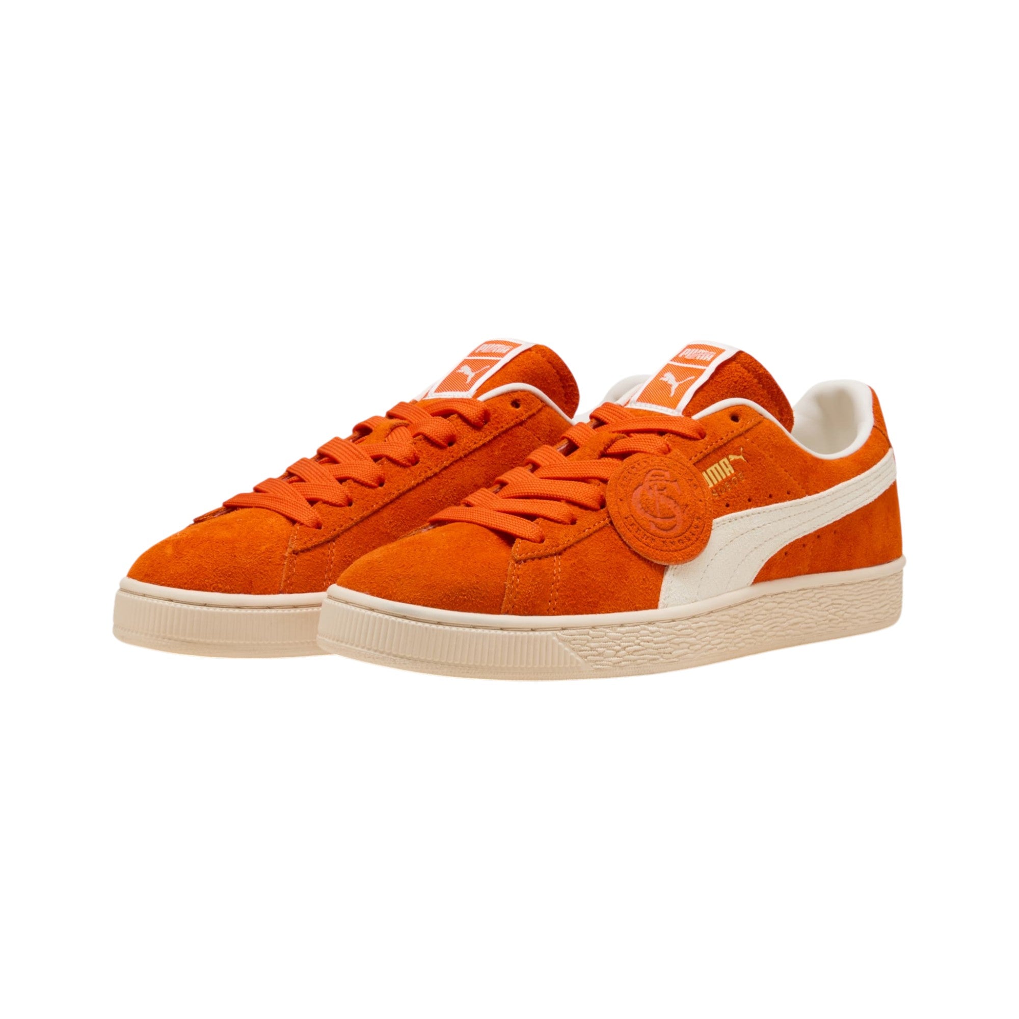Suede Charles F. Stead IV Orange Sneakers Puma