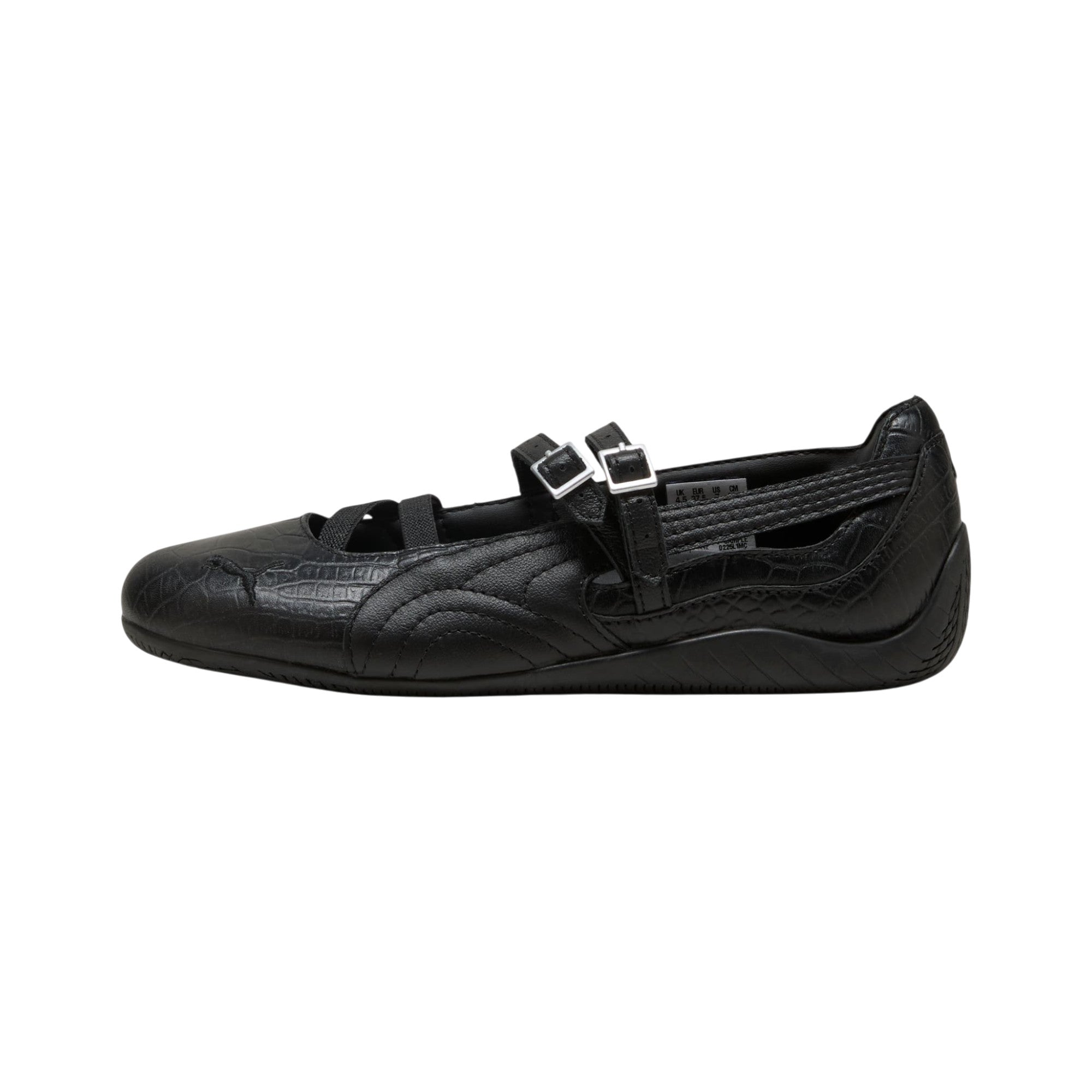 Speedcat Ballet Croc Print Black Sneakers