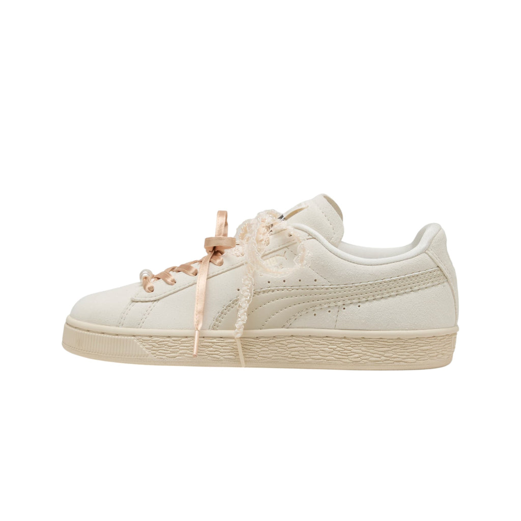 Suede Bloom Frosted Ivory Sneakers