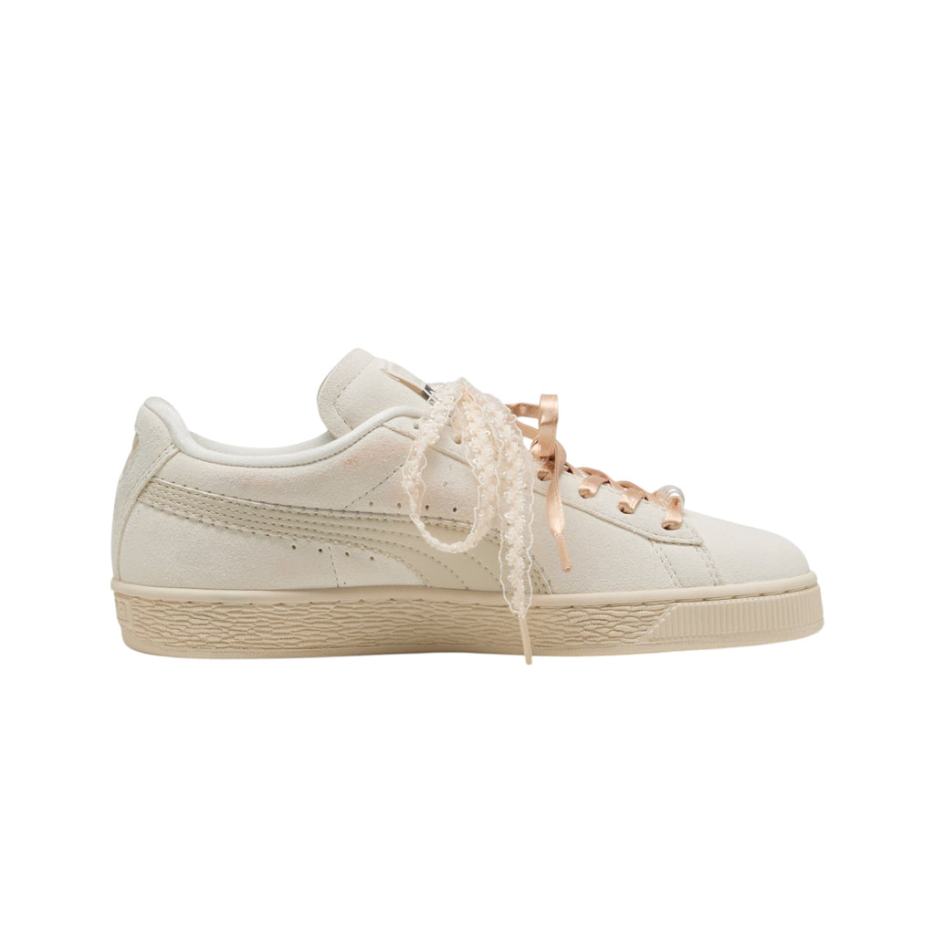 Suede Bloom Frosted Ivory Sneakers