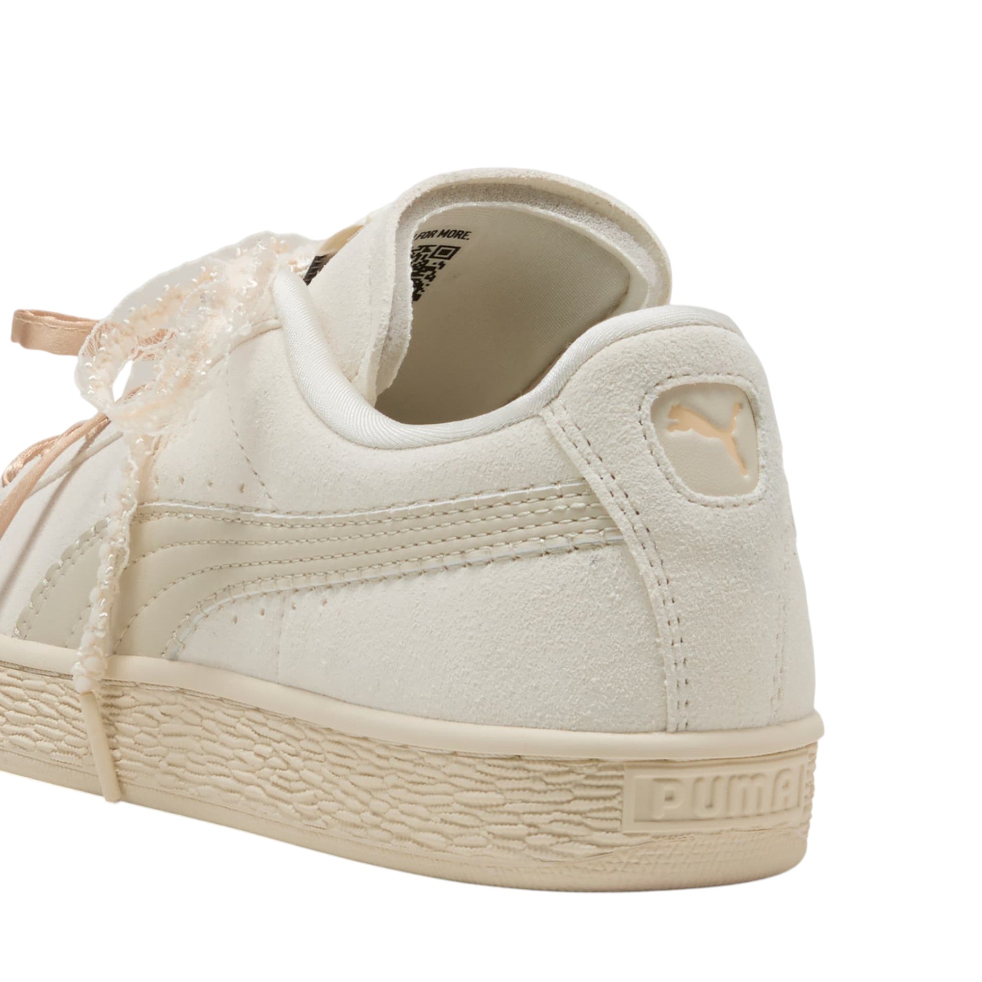 Suede Bloom Frosted Ivory Sneakers