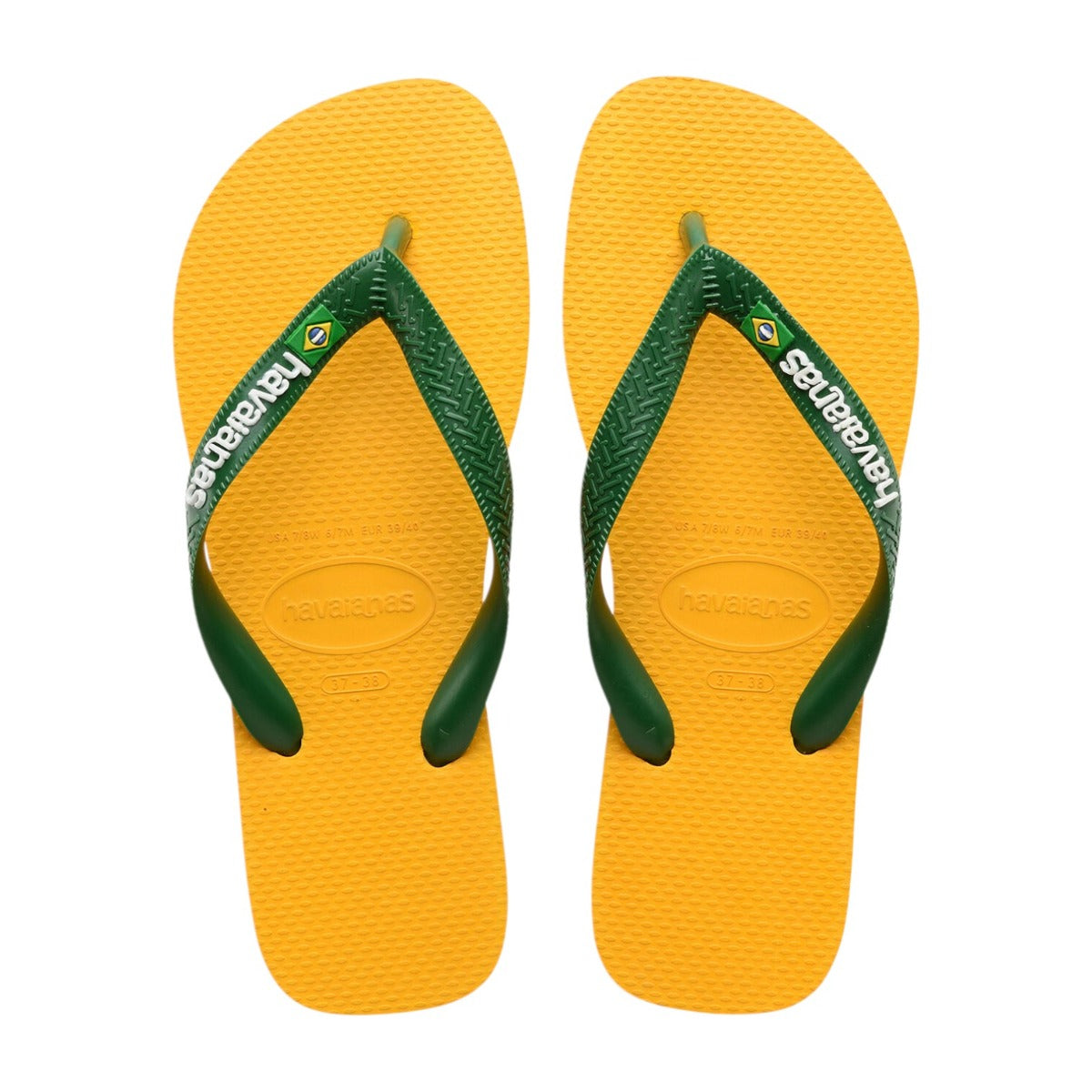 Flip Flops Brasil Logo Pop Yellow