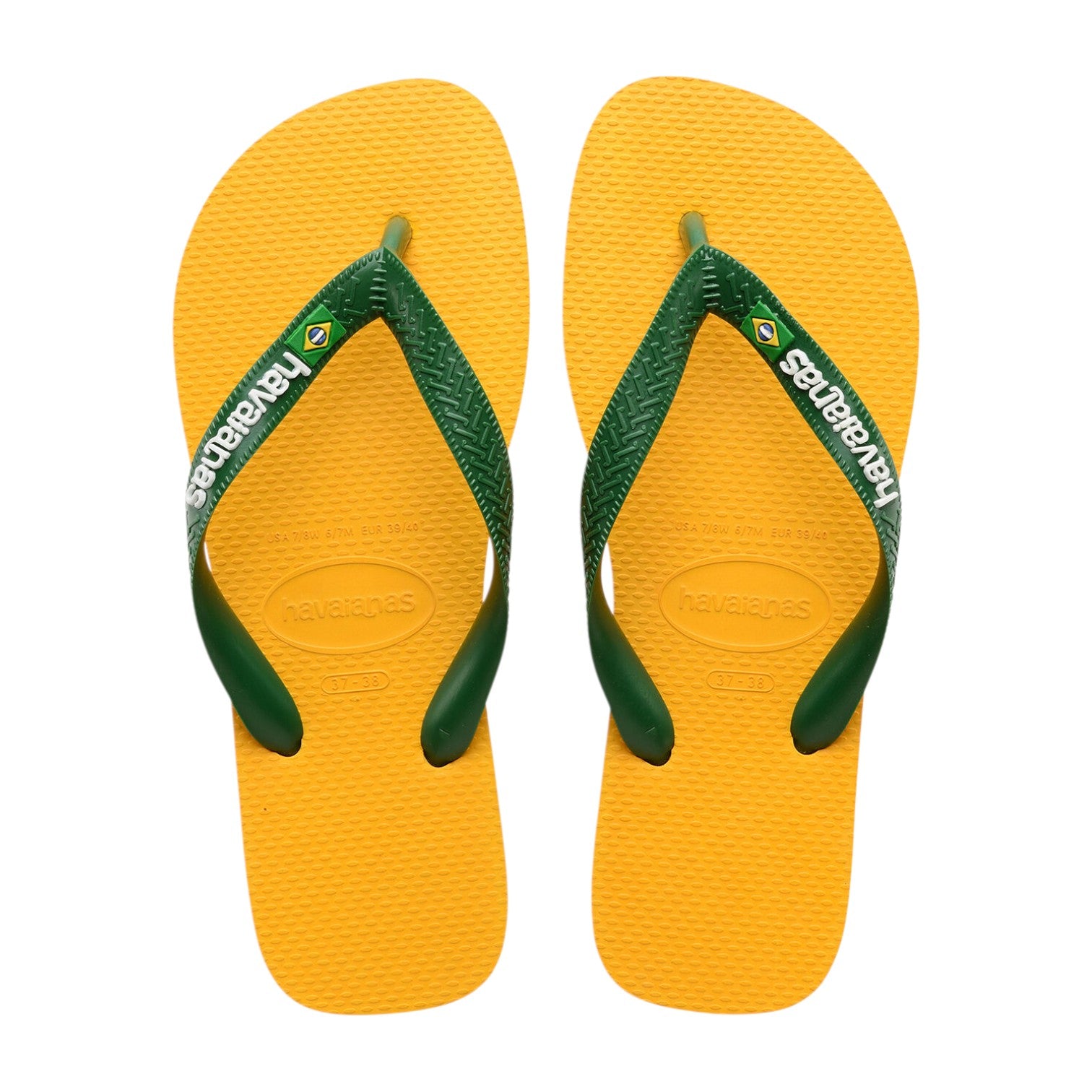 Flip Flops Brasil Logo Pop Yellow