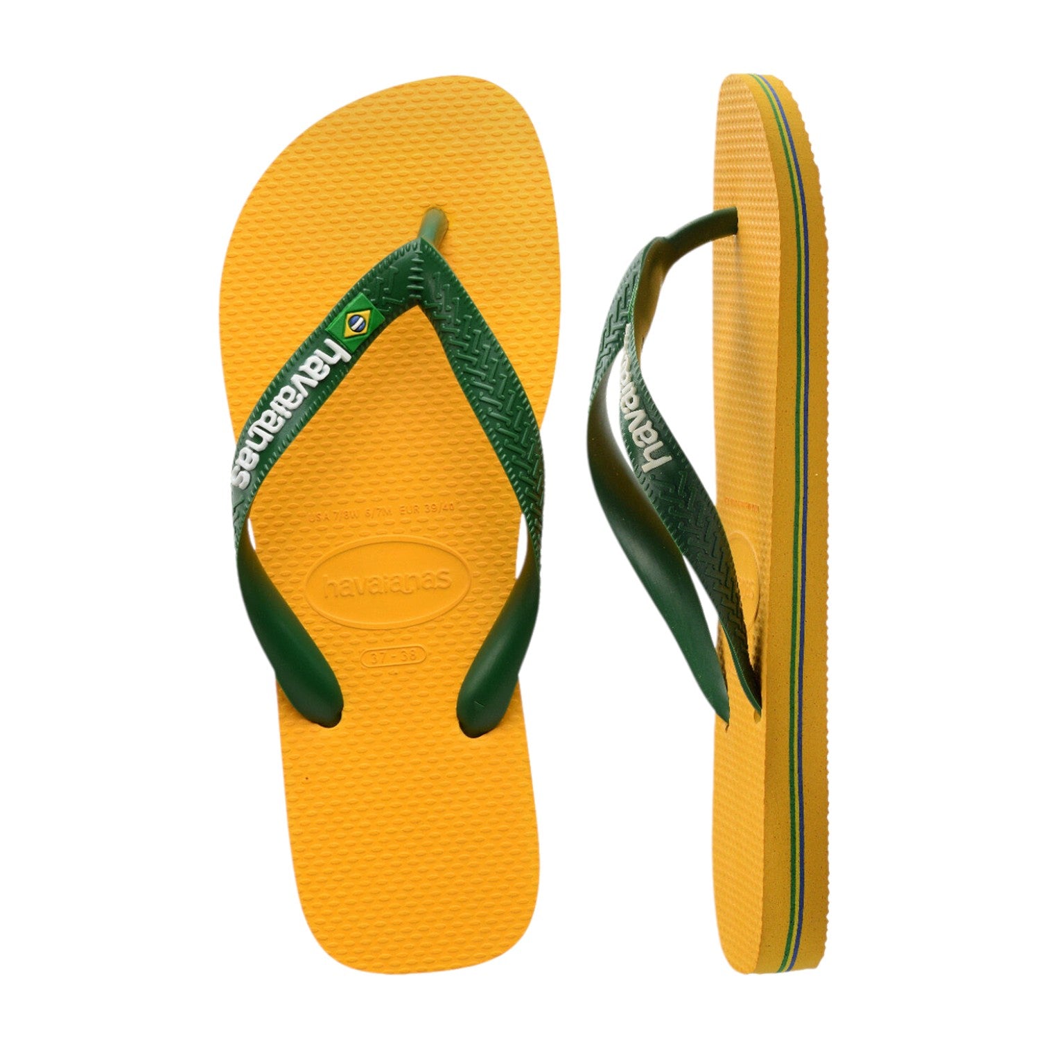 Flip Flops Brasil Logo Pop Yellow