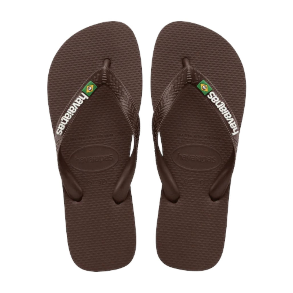 Flip Flops Brasil Logo Brown