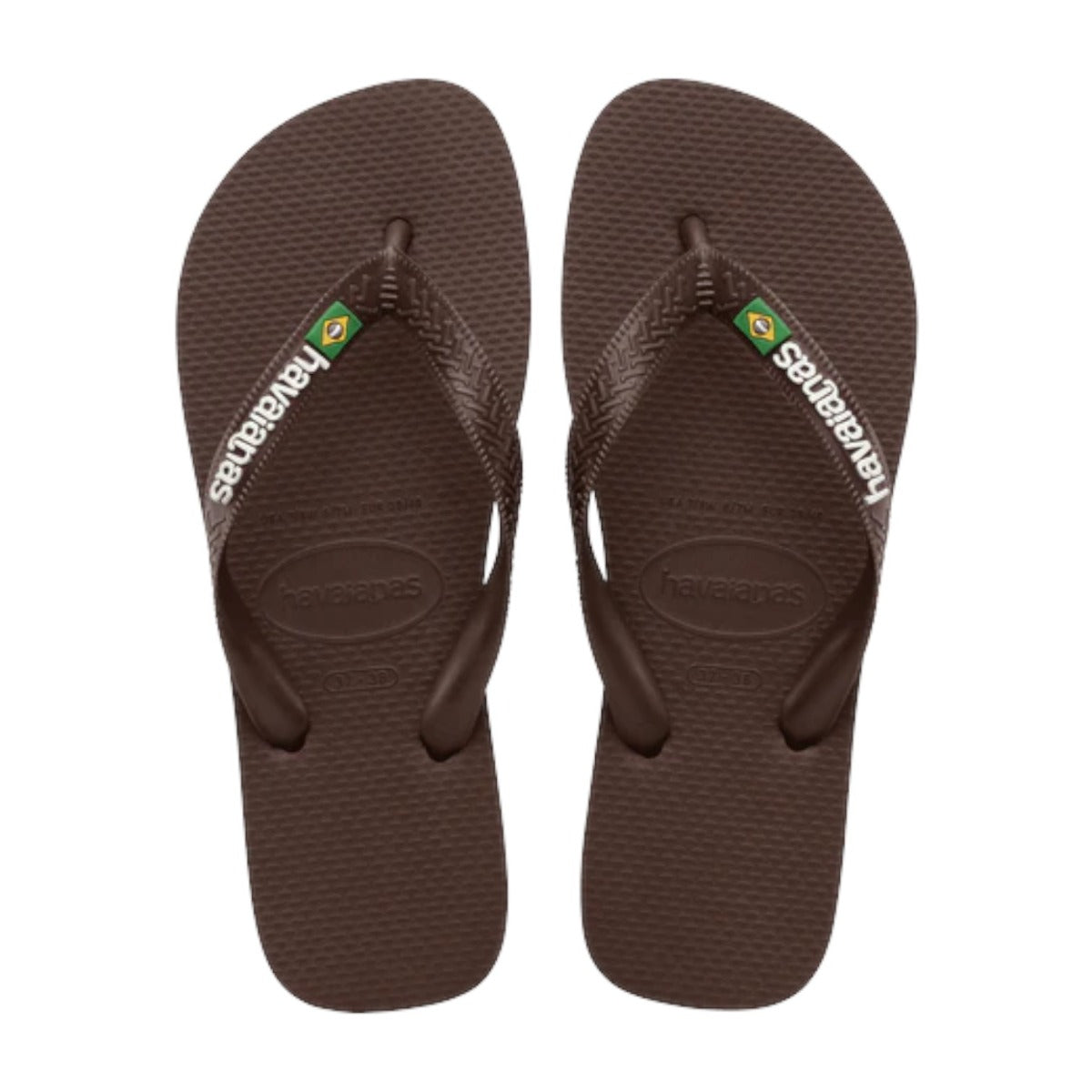 Flip Flops Brasil Logo Brown