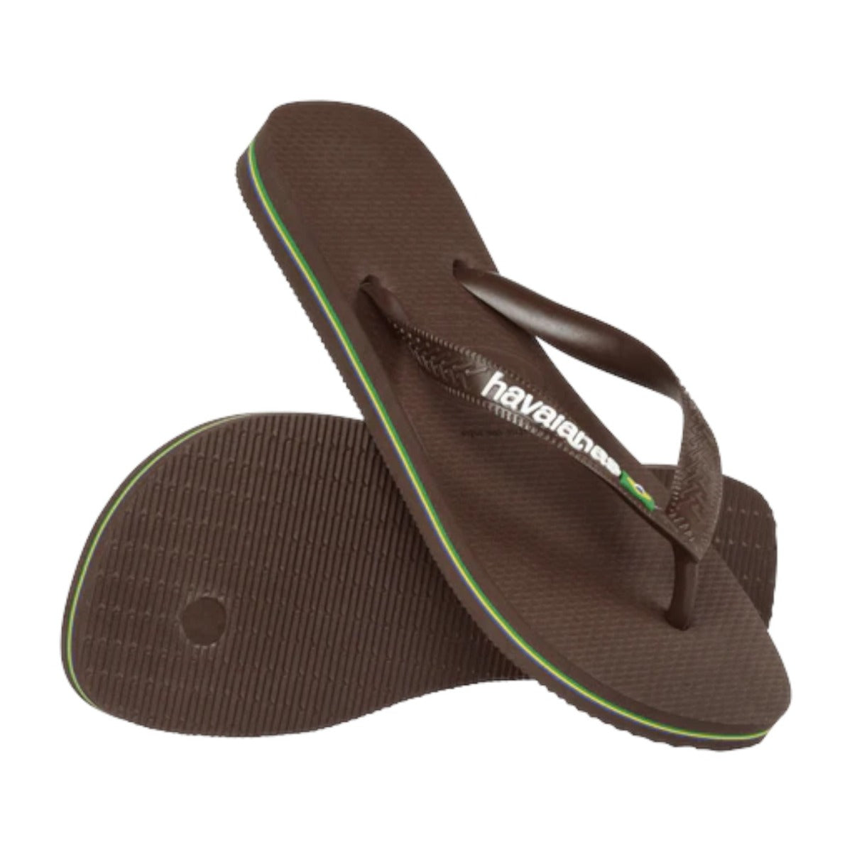Flip Flops Brasil Logo Brown