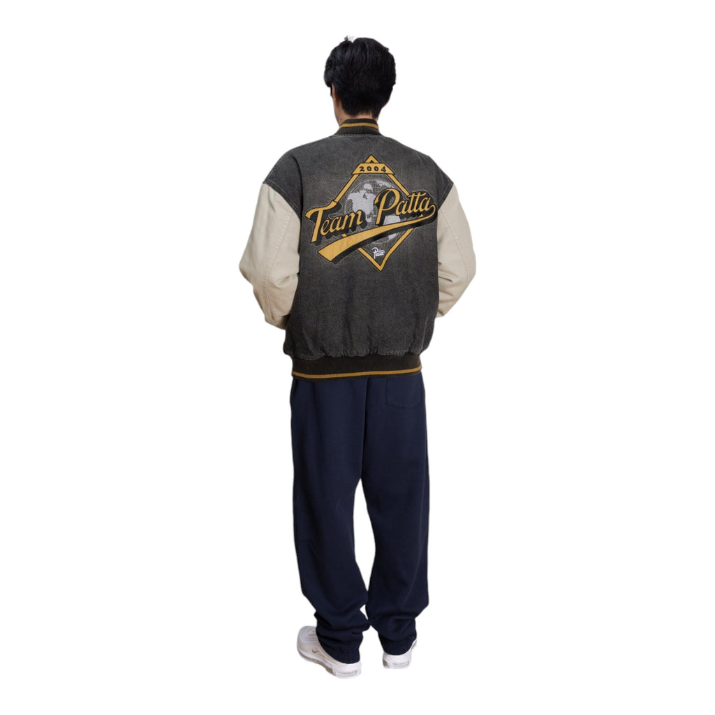 Homerun Denim Varsity Jacket