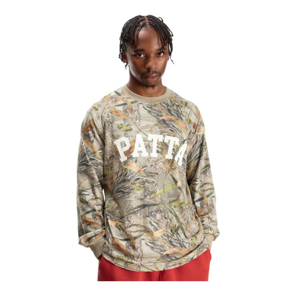 Nature Print Longsleeve Mesh Jersey