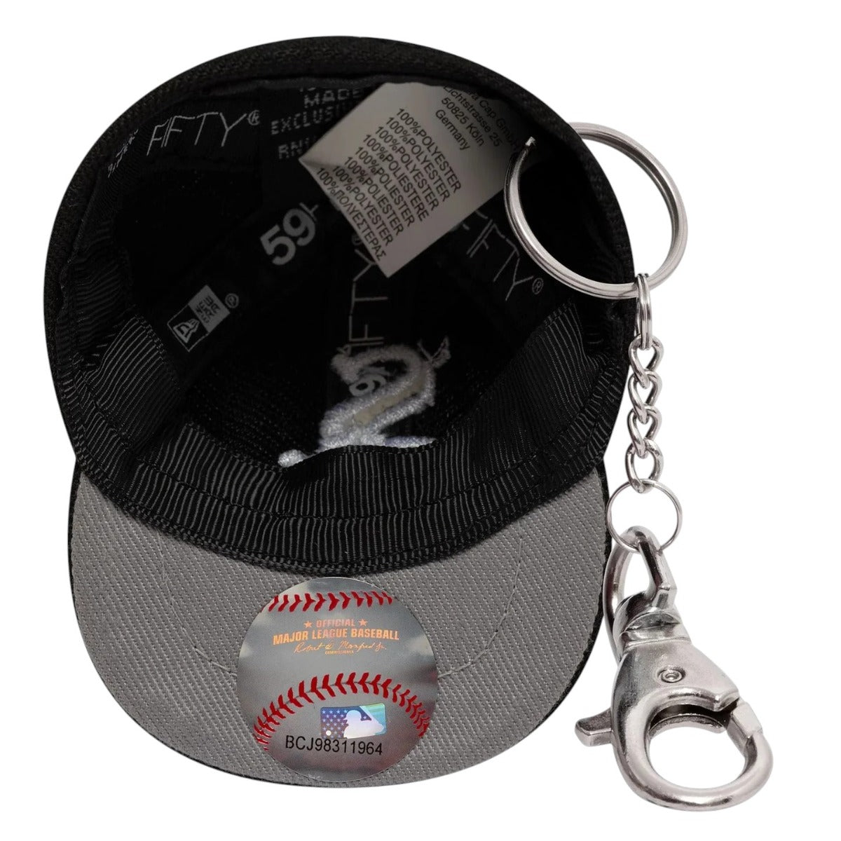 Chicago White Sox Mlb Mini Cap Black Key Chain