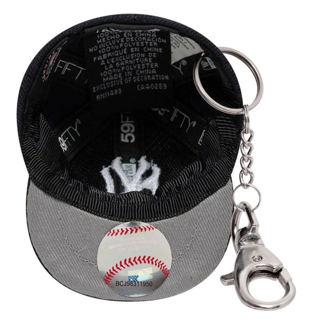 New York Yankees Mlb Mini Cap Navy Key Chain