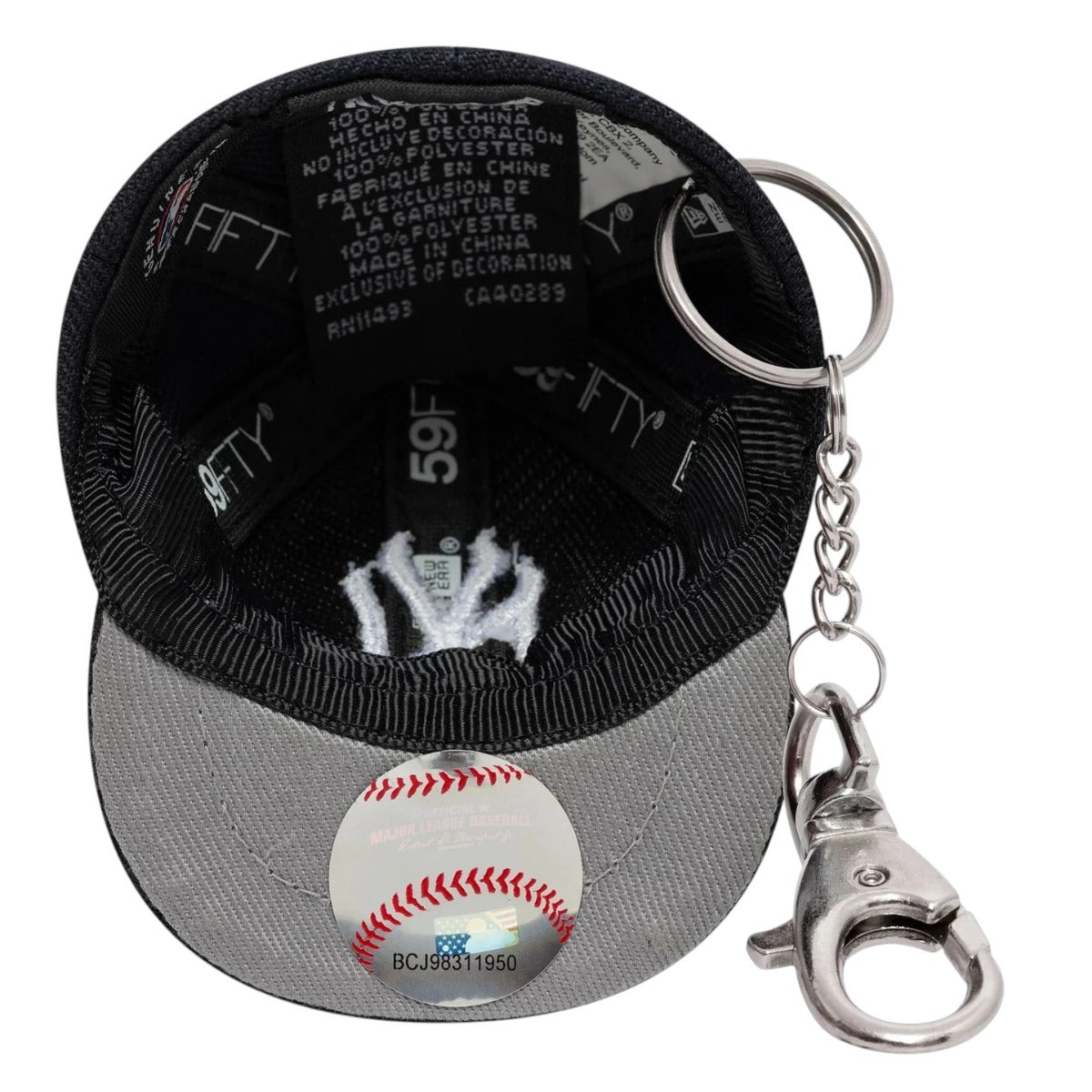 New York Yankees Mlb Mini Cap Navy Key Chain