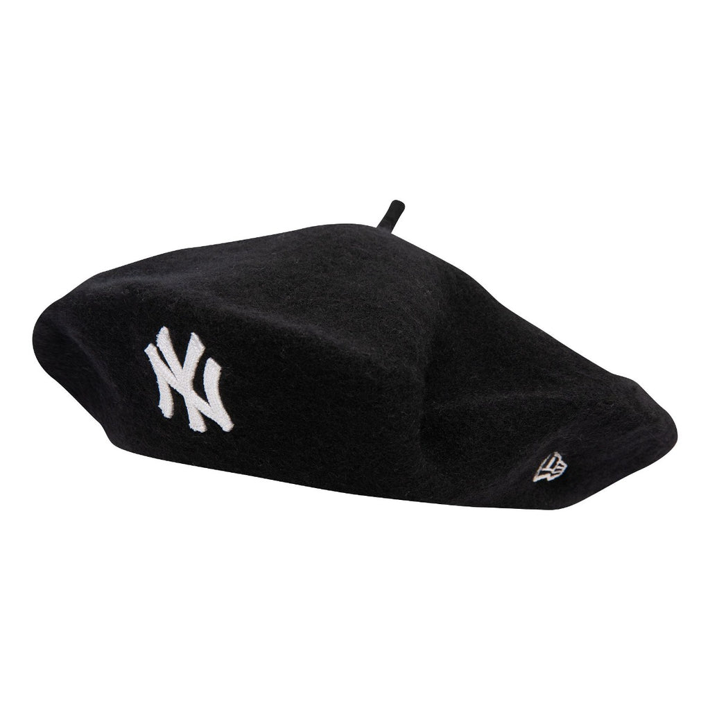 New York Yankees Womans Wool Black Beret