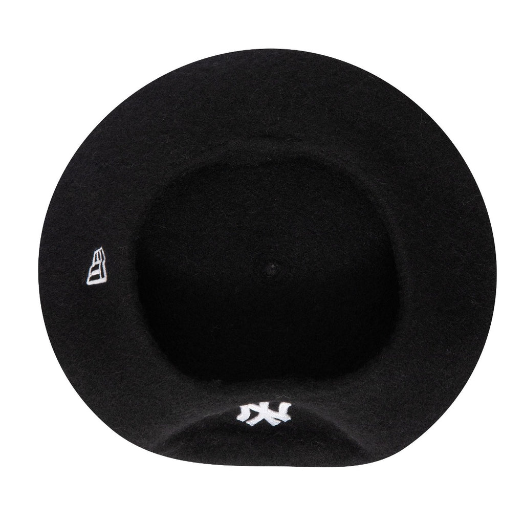 New York Yankees Womans Wool Black Beret