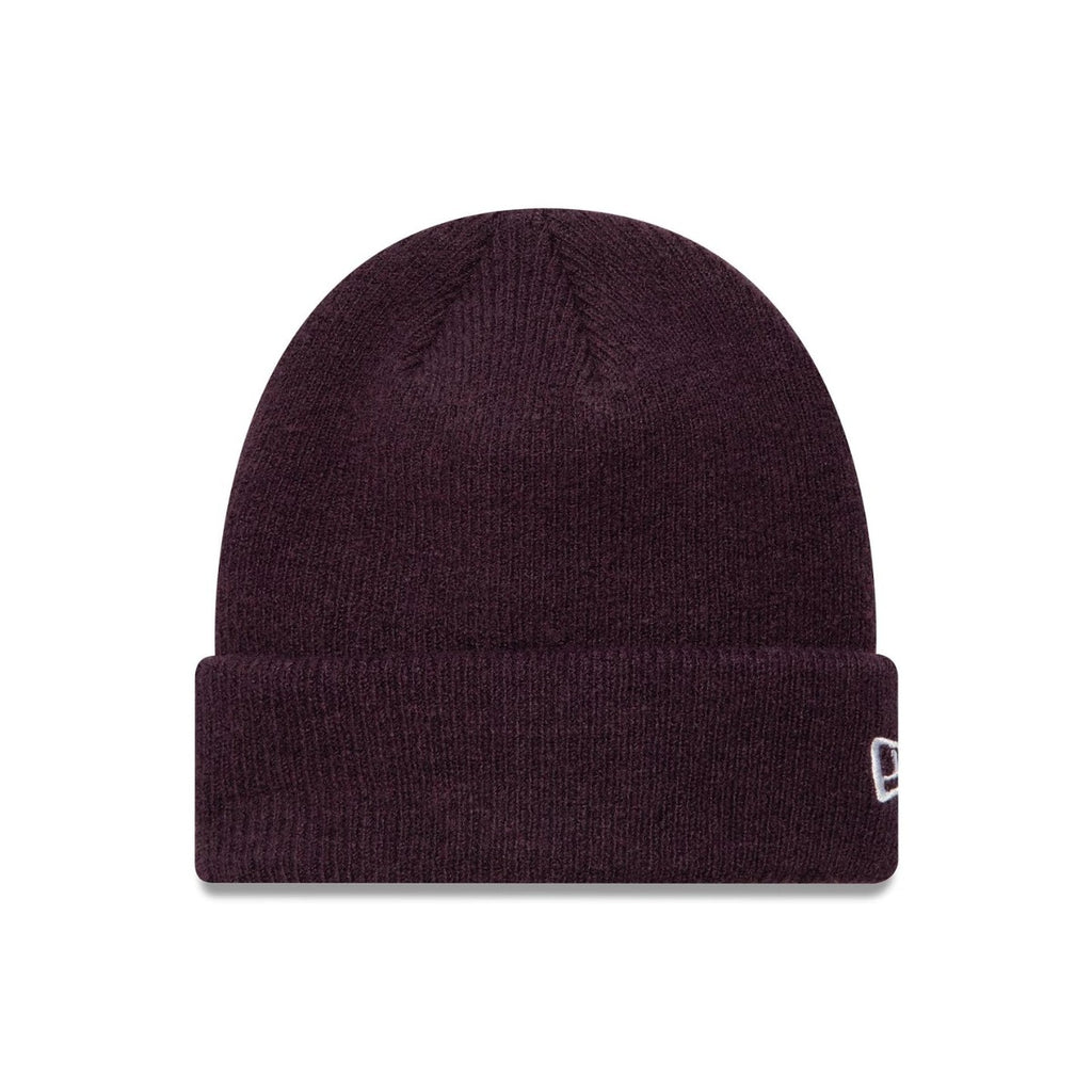 Seasonal Dark Purple Cuff Knit Beanie Hat