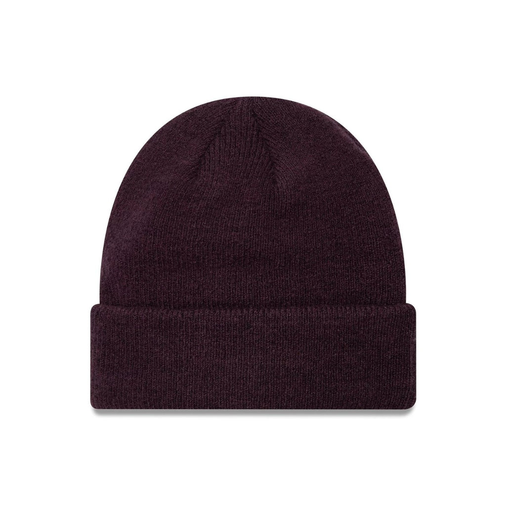 Seasonal Dark Purple Cuff Knit Beanie Hat