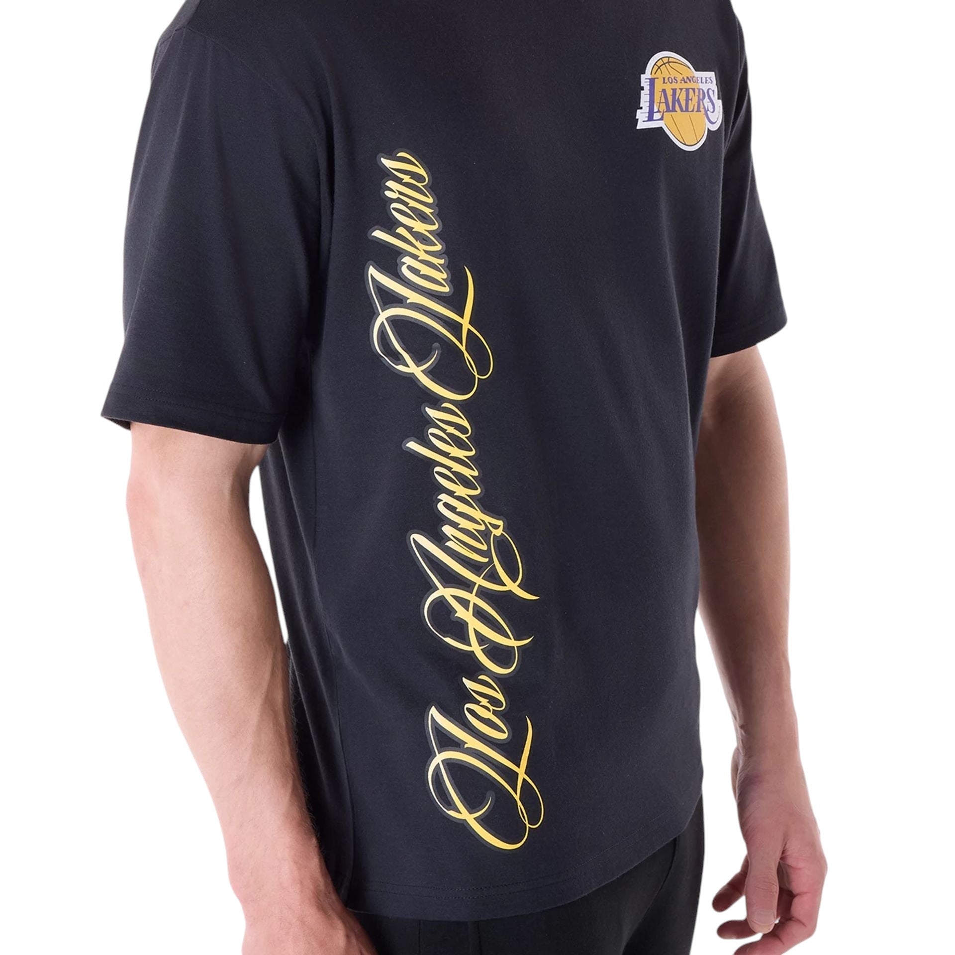 NBA Font Graphic LA Lakers T-Shirt Black